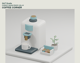 Coffee Corner &mdash; Forest Room Props Vol.01