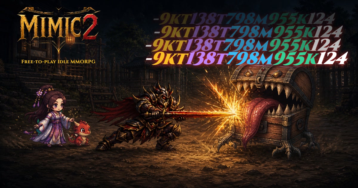 I made a cross-platform idle MMORPG for people that love the grind but can't be on PC 7/24, Mimic2