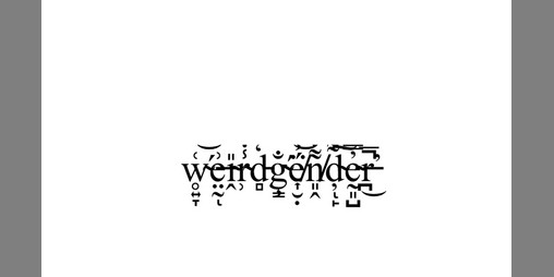 Cover image for weirdgender