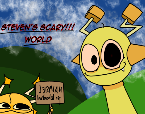 Cover image for Steven's Scary Wolrd