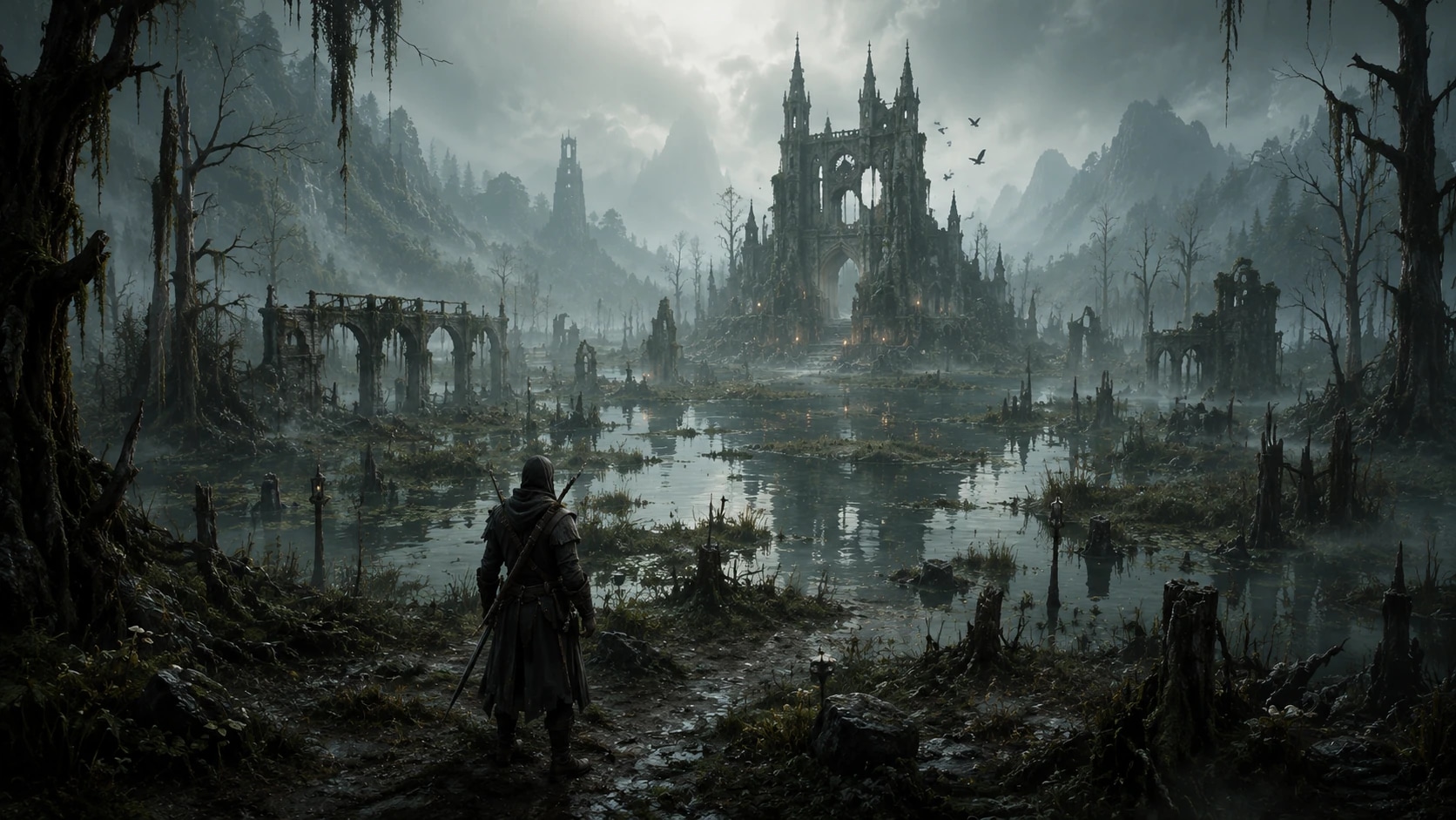 Misty Marshes environment artwork