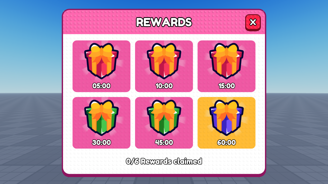 Session gifts — Studded UI screenshot from Roblox Studio