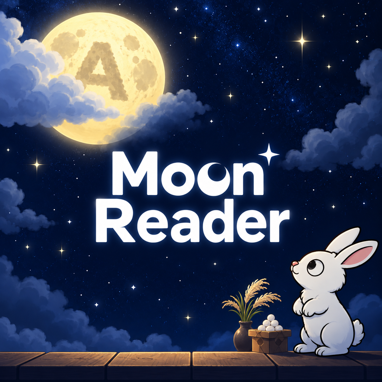 Cover image for Moon Reader - うさぎ、読み取れ