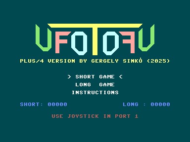 Cover image for UfoTofU (Commodore Plus/4 & C64)