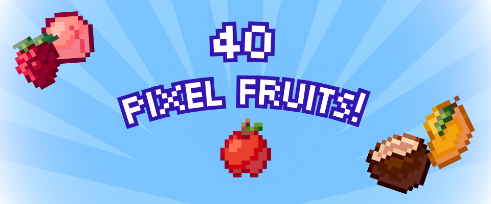 40 Pixel Fruits