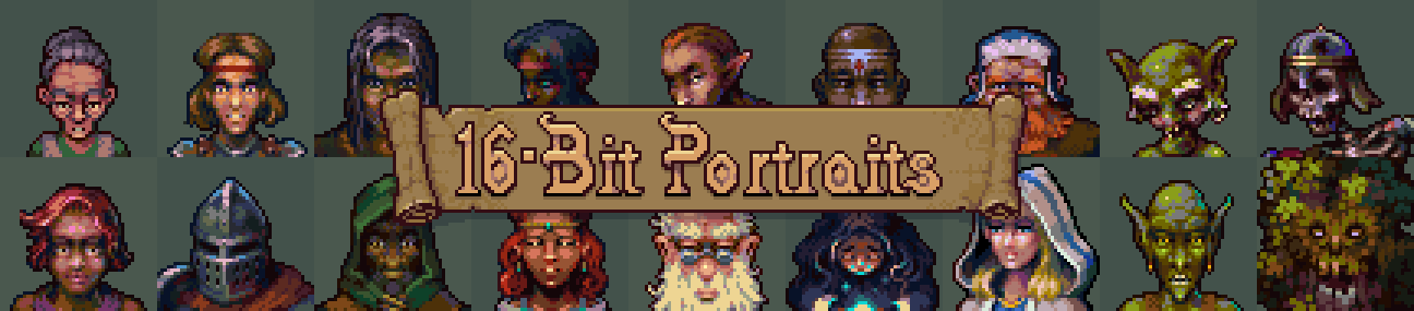 16bit Fantasy Portraits