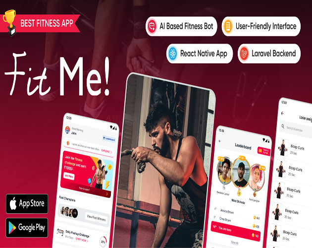 Fitness App : React Native Gym App Frontend + Laravel Backend by CVInfotech