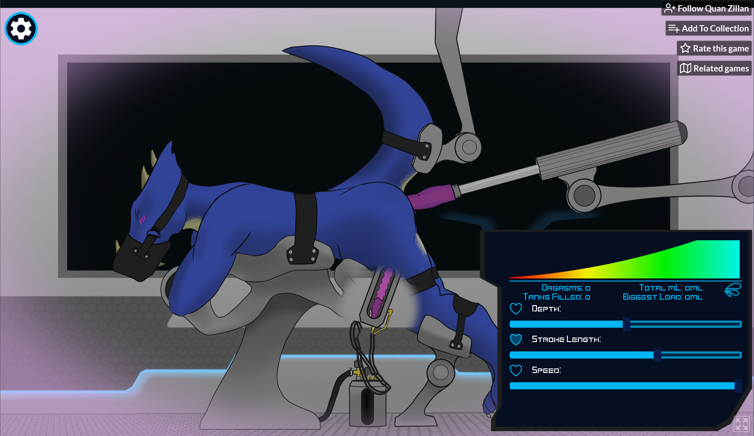 Furry milking machine