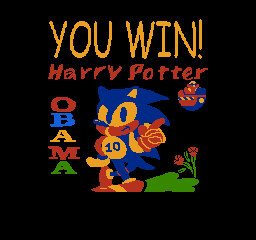 SONIC 10 HARRY POTTER OBAMA 2