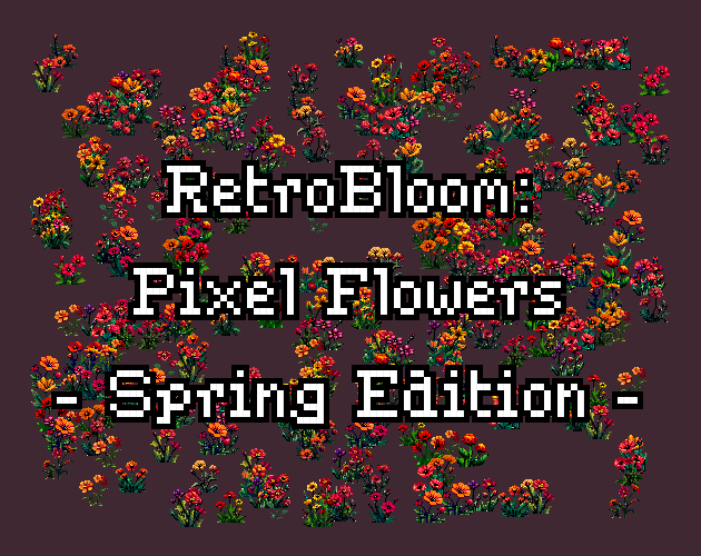 RetroBloom: Pixel Flowers Spring Edition