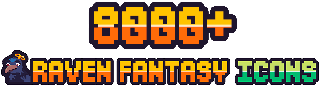 8000+ Raven Fantasy Icons - RPG Icons, Pixel Art Icons, Textures and Sprites