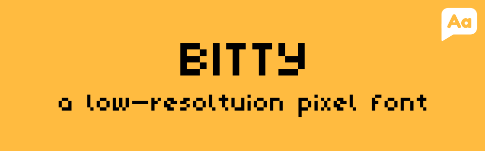 Bitty: A Pixel Font!