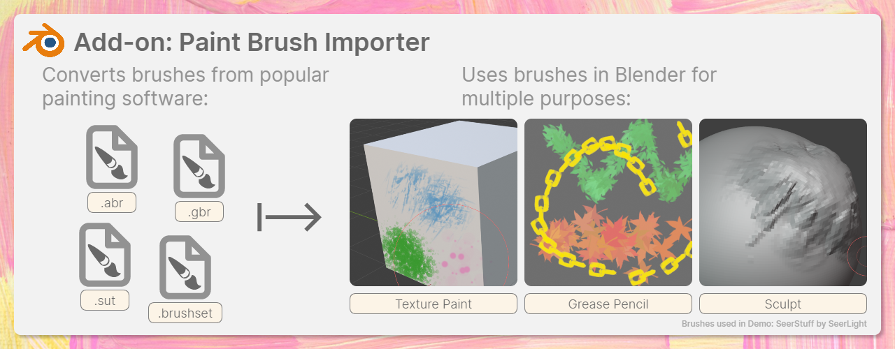 Paint Brush Importer: Blender Add-on