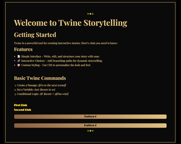 Twine Quick Start Premium Bundle Docs Sample Projects With 40 Custom
