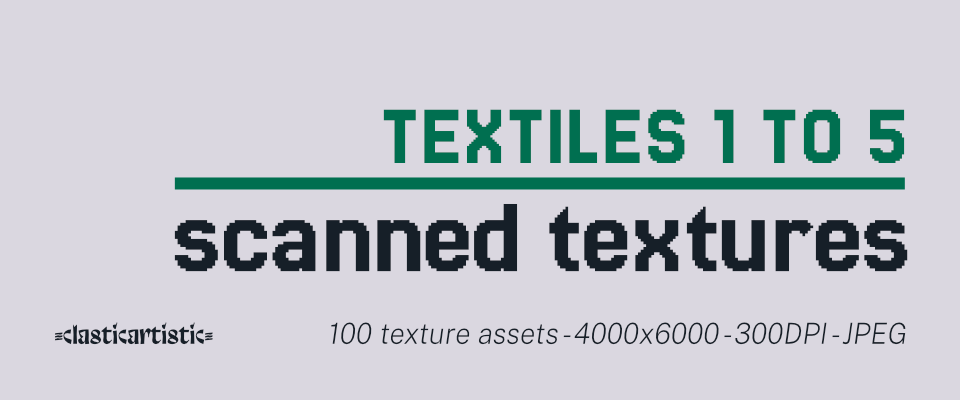 Scanned Textures – Textiles 1 to 5