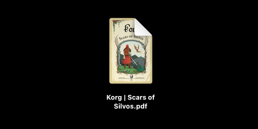 Cover image for Korg | Scars of Silvos PDF