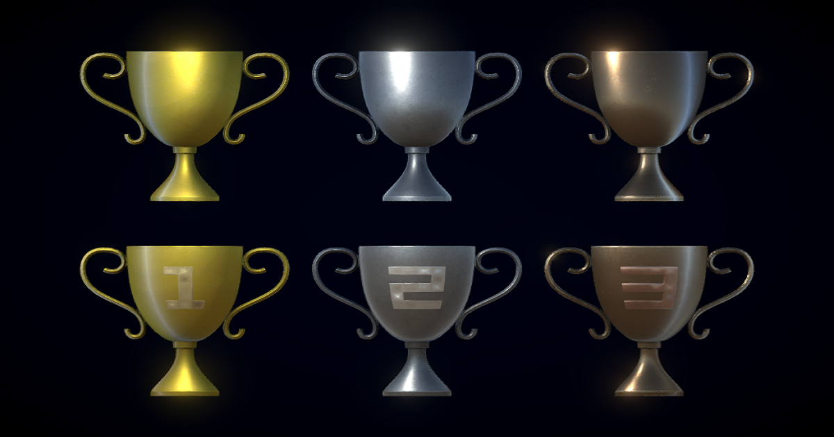 PBR Trophies Pack for Unity 3D