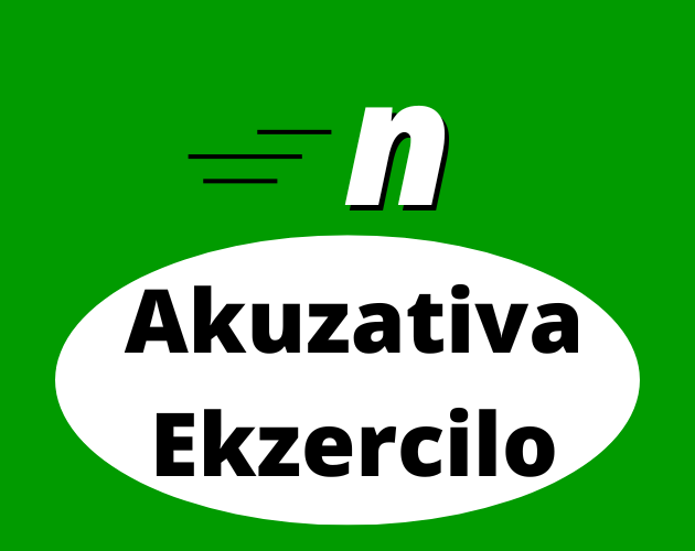 Cover image for Akuzativa Ekzercilo (Esperanto Accusative Practice)