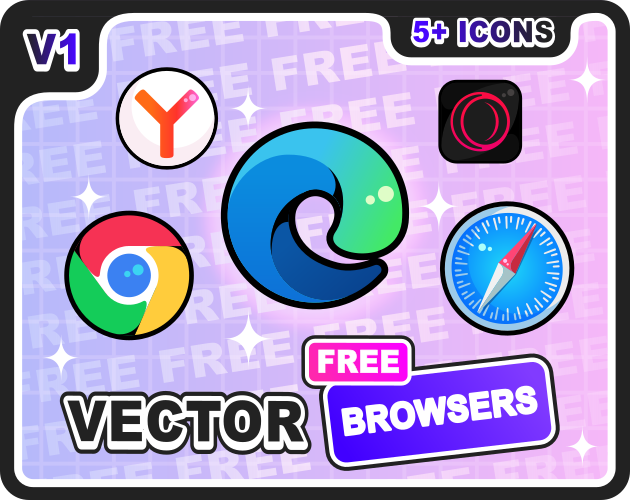 Vector Browsers Icons by dobo_ui