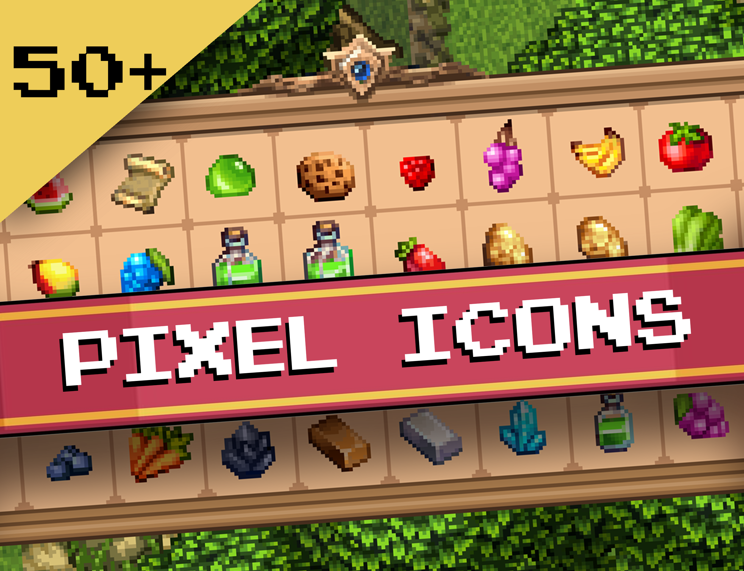 50+ Pixel Icons by T1 Assets