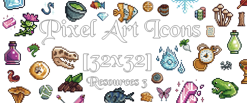 Pixel Art Resources #3 - Icons