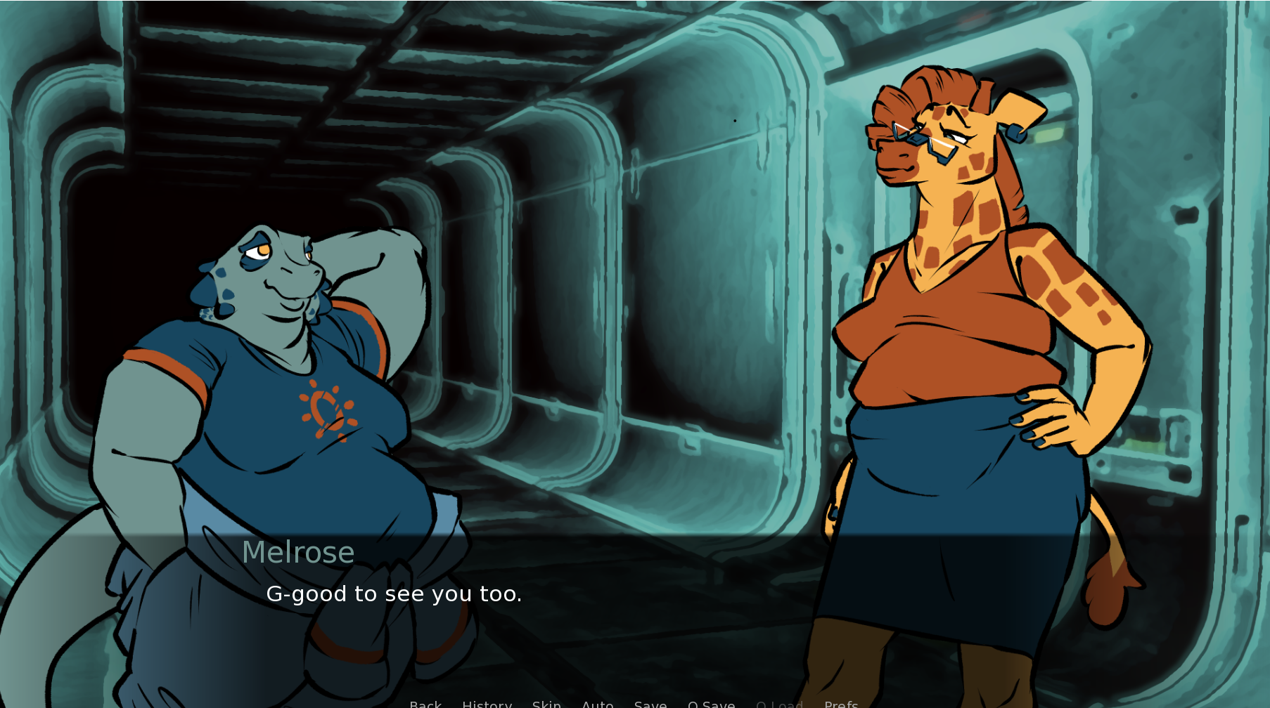 I made art for a short visual novel! - itch.io