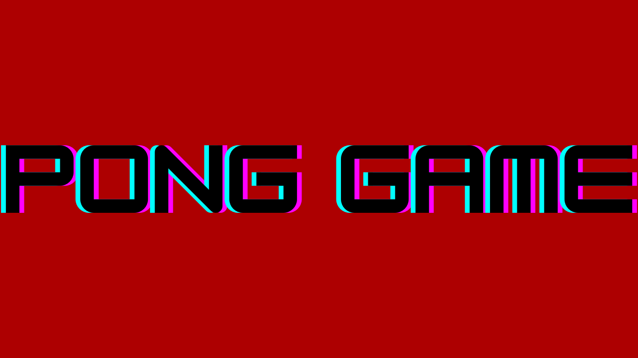 Pong Game