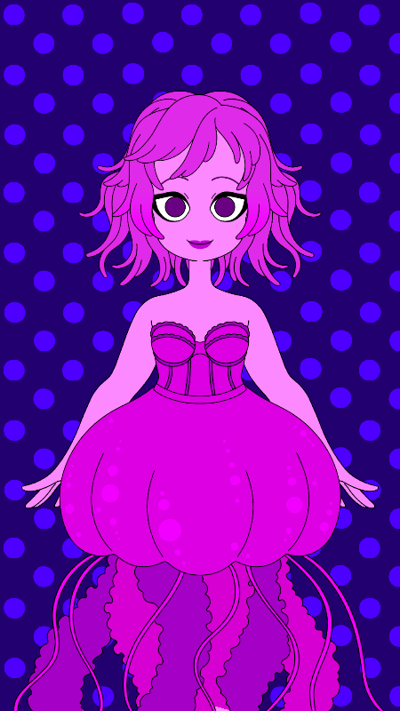 Here's a jellyfish girl i made, Her name is Julie the Jellyfish!