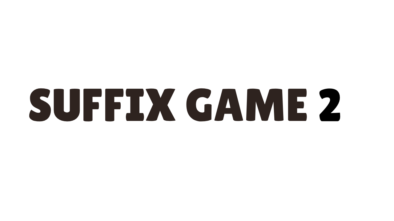 Cover image for Suffix Game: Chapter 2