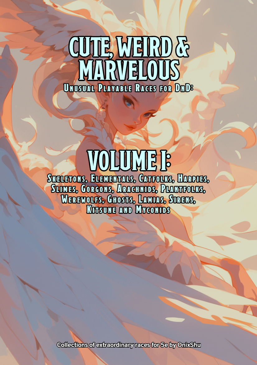 14 unusual playable races for 5e (Digital PDF) by OnixUA Fantasy Workshop