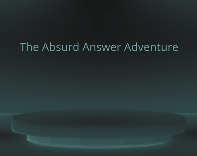 Cover image for The Absurd Answer Adventure