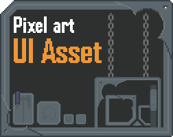 Pixel art UI assets pack by abu