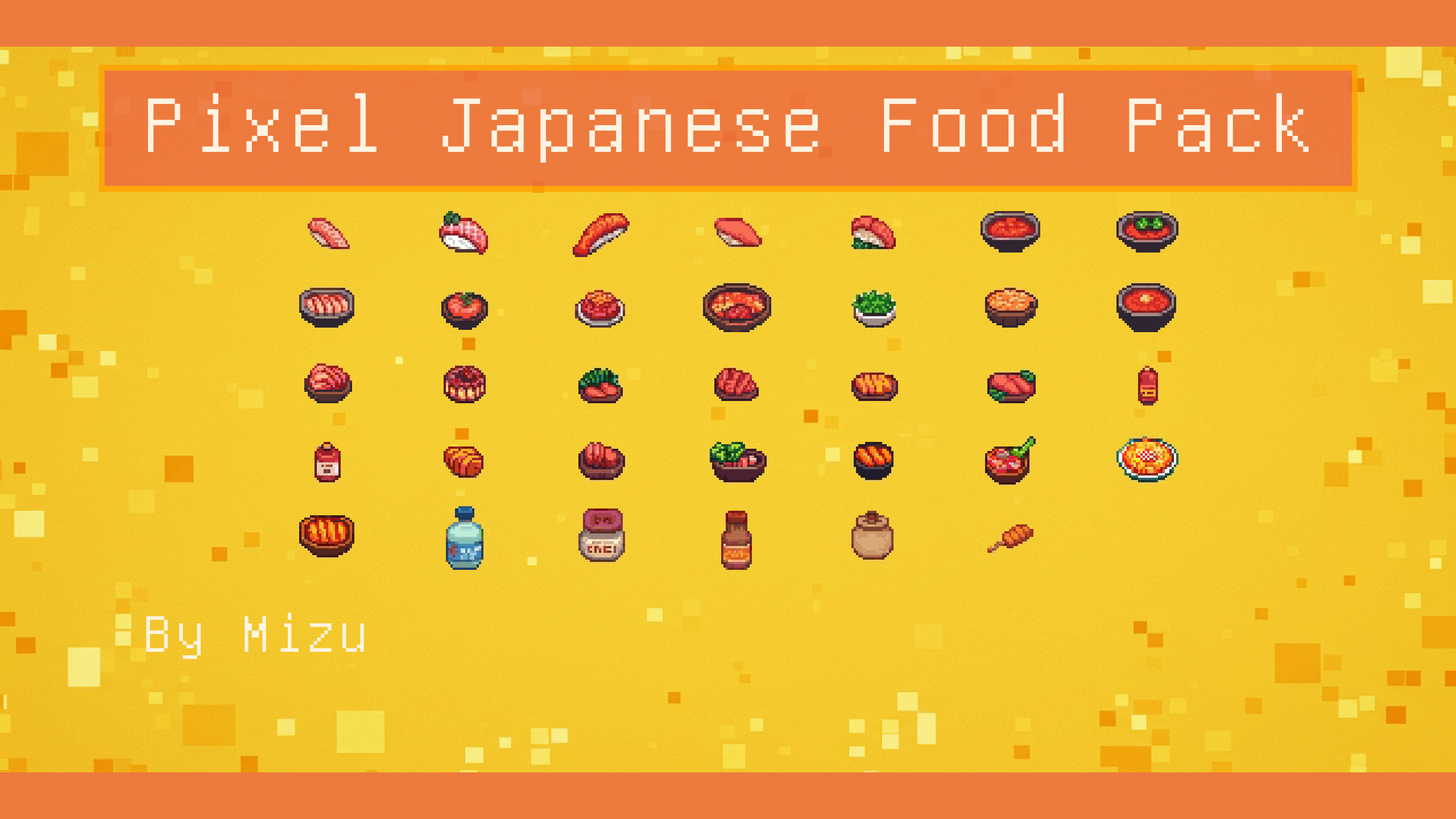 Unique Pixel Japanese Food Item Pack ByMizu