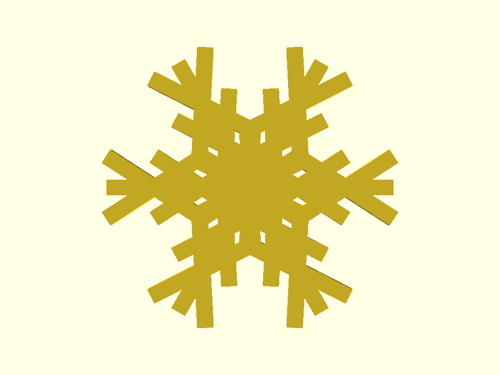 100 Procedurally Generated Snowflakes