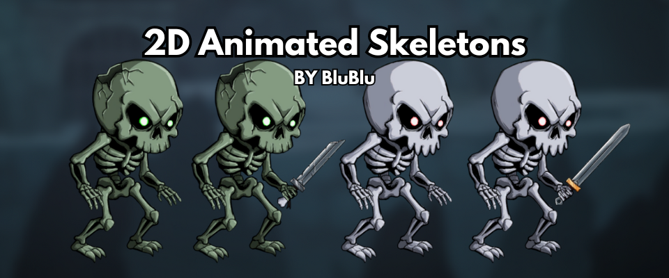 2D Animated Skeletons