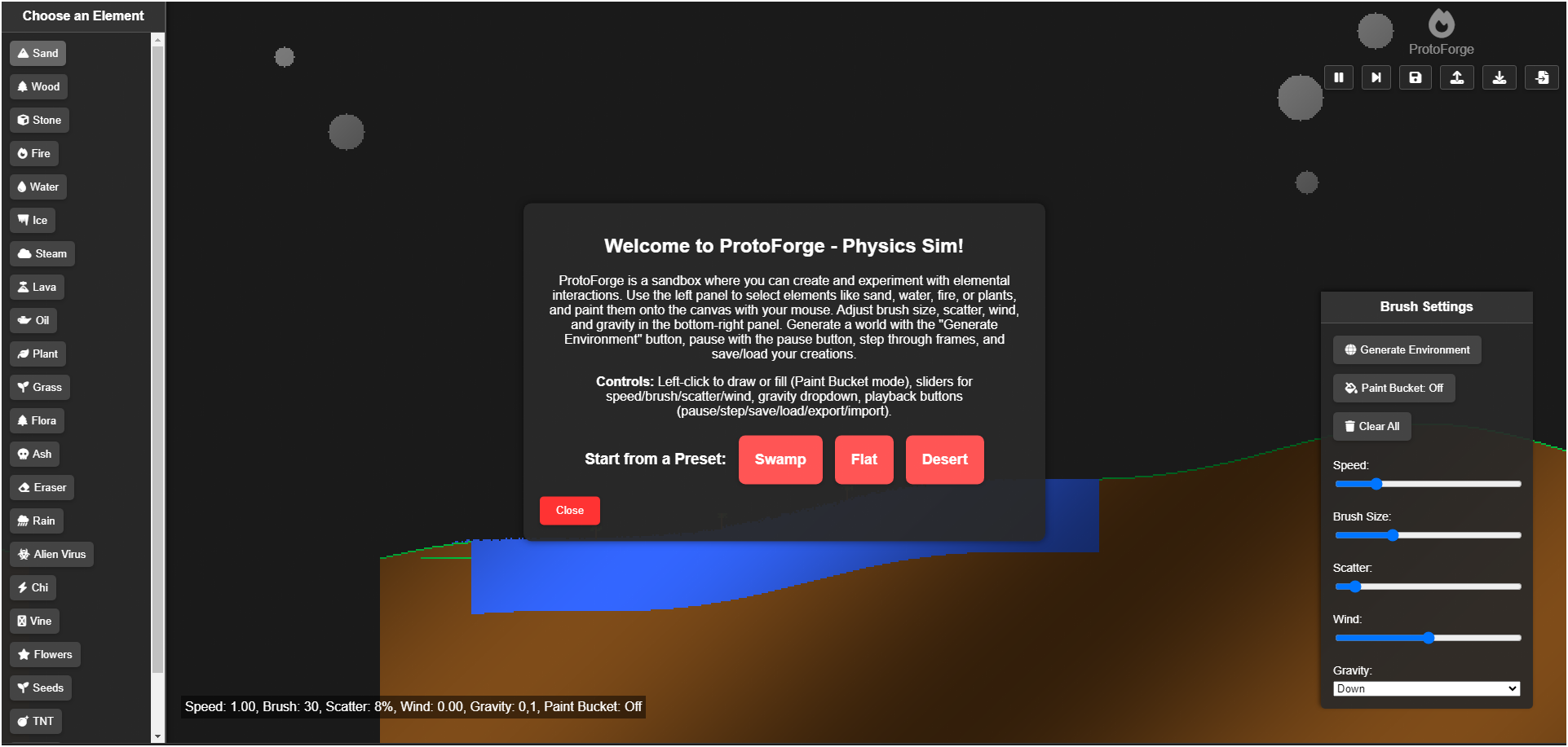 ProtoForge - Physics Sim