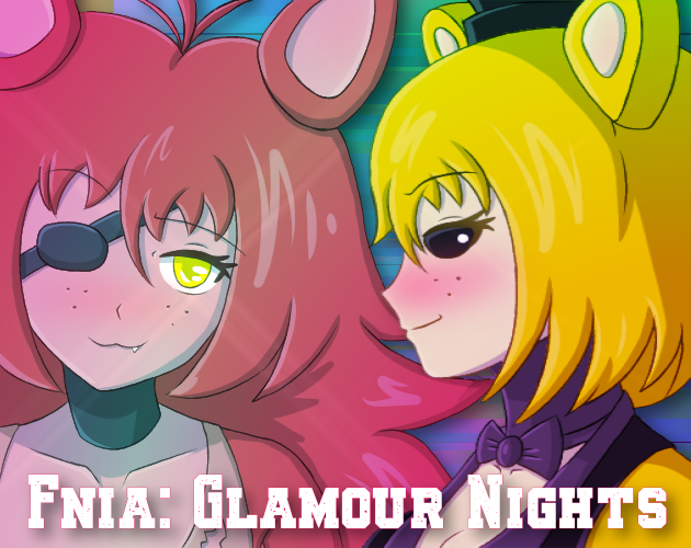 Cover art for Five Nights in Anime: Glamour Nights v1.1.2, an adult visual novel by VonWippy