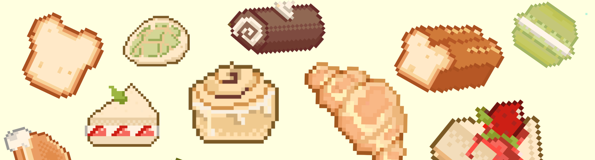 30 Baked goods icons FREE [32x32] pixel art assets