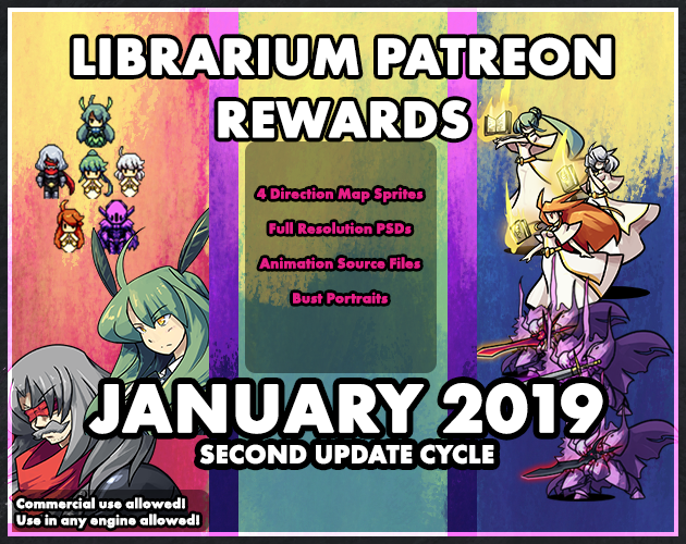 Librarium January 2019 First Update Cycle Reward Set