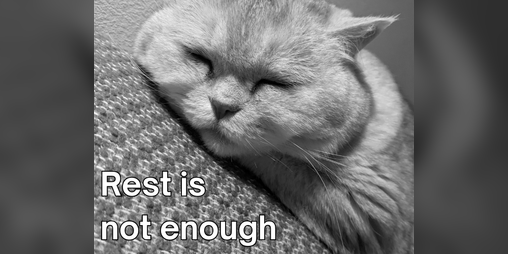 Cover image for Rest is not enough