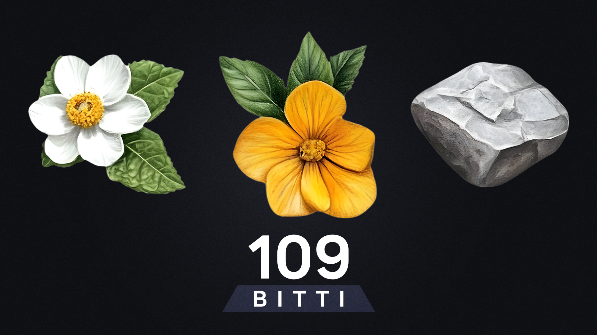 BITTI - Nature Objects 109: Flowers, Rocks, and Leaves