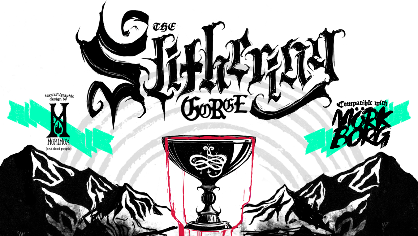 Cover image for The Slithering Gorge - MÖRK BORG Compatible Lore