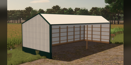 Cover image for FS25 3 Sided Shed