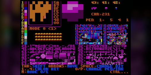 Cover image for 4 COLOR CHAR Editor for Amstrad CPC