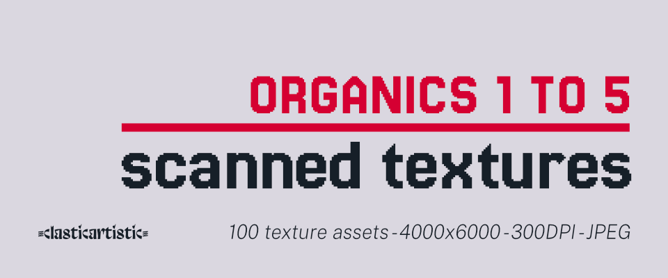 Scanned Textures – Organics 1 to 5