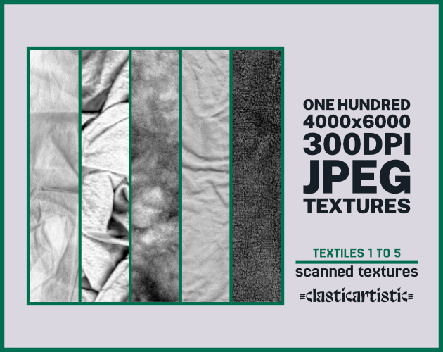 Scanned Textures – Textiles 1 to 5