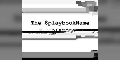 Cover image for The $playbookName