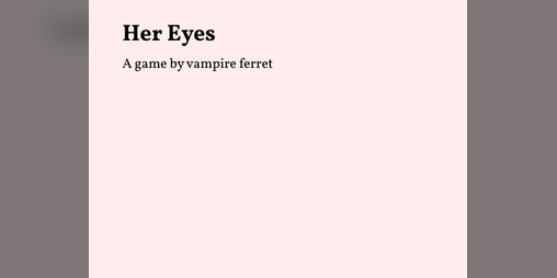 Cover image for Her Eyes