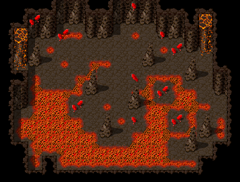 Lava Cavern - Tileset (RPGMaker MV/ MZ)