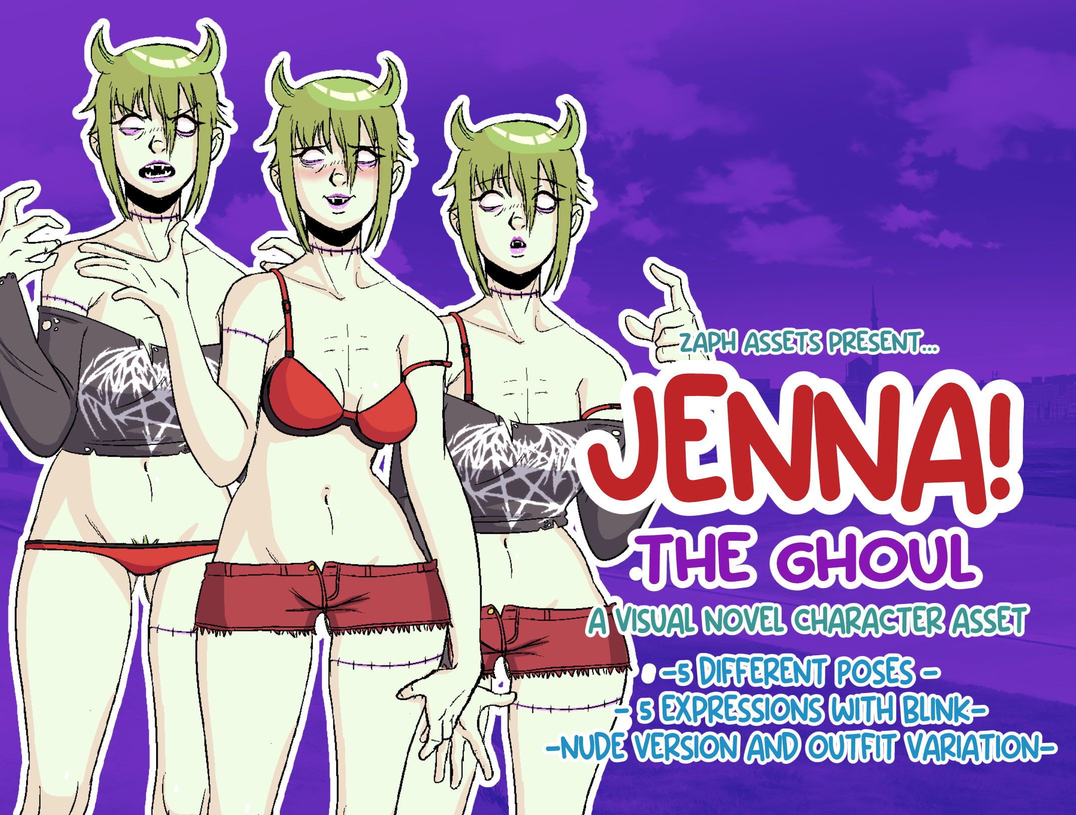 Jenna The Ghoul! VN Character